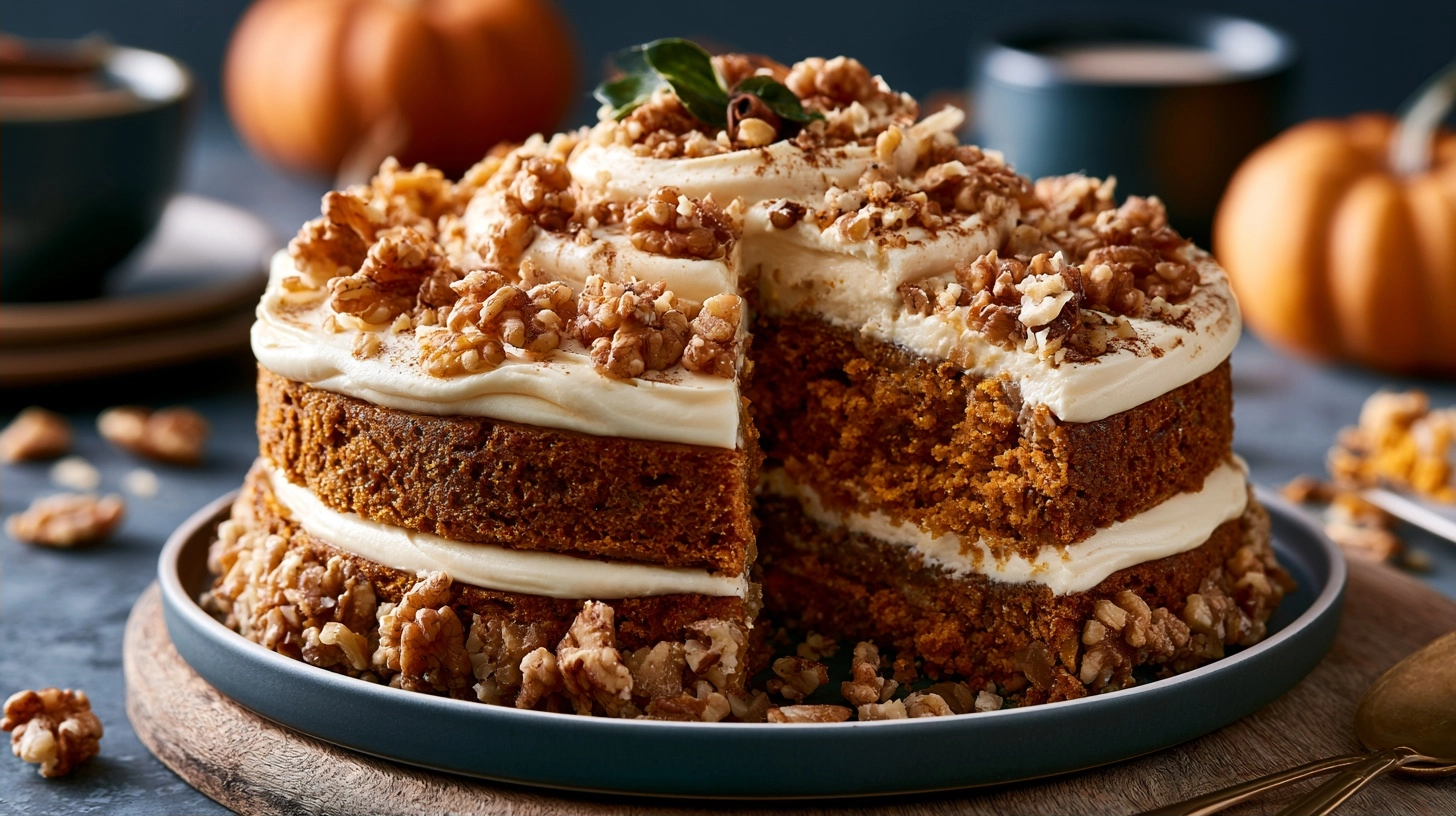 Pumpkin Walnut Cake – The Best Homemade Fall Dessert 6 Variation 2
