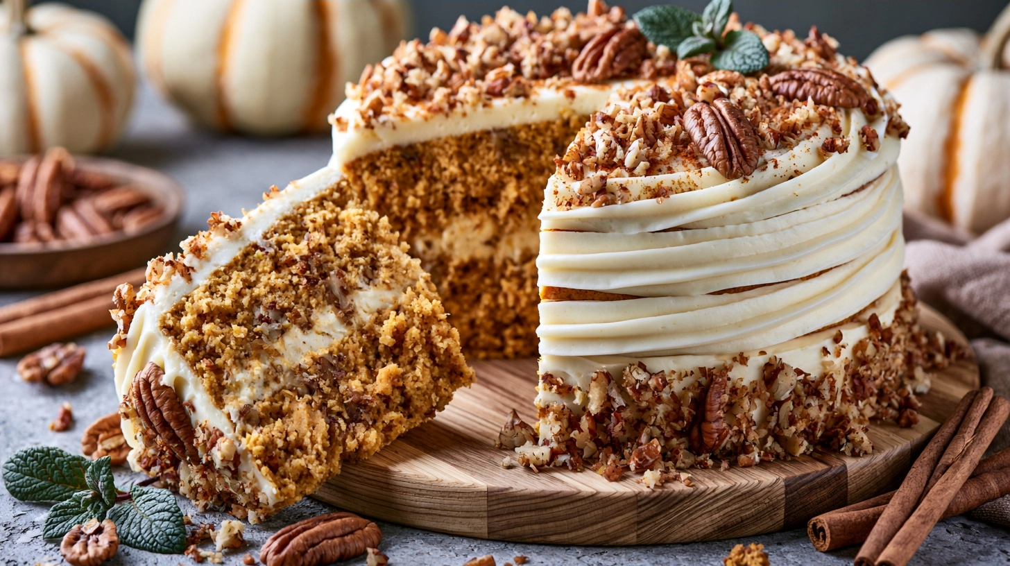 Irresistible Pumpkin Pecan Cake Recipe | Easy & Delicious 7 Variation 3