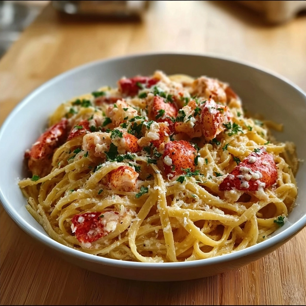 Buttered Lobster Pasta with Red Pepper Flakes