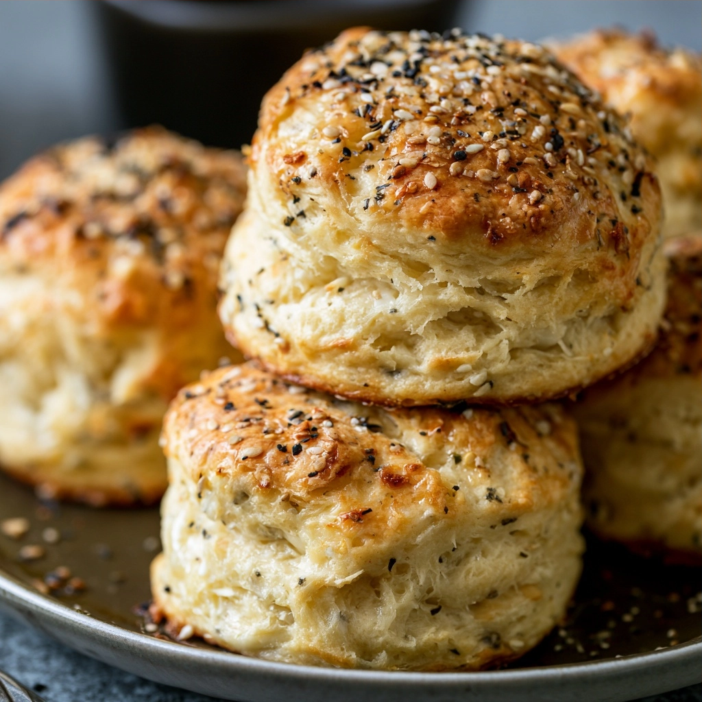 Everything Cream Cheese Biscuits