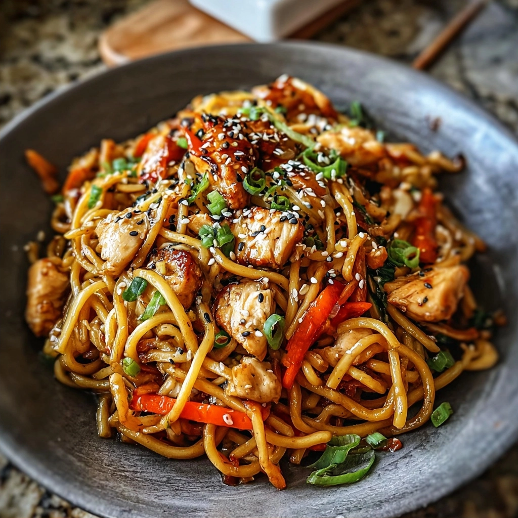 Yakisoba Chicken Recipe | Easy, Quick Weeknight Meal