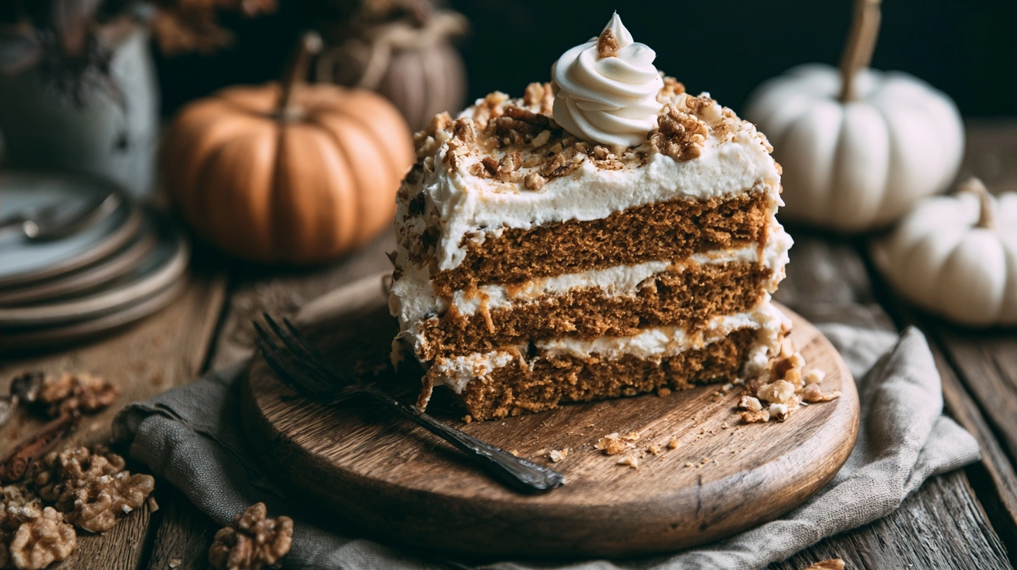 Decadent Pumpkin Layer Cake with Cream Cheese Frosting Recipe 6 Variation 2