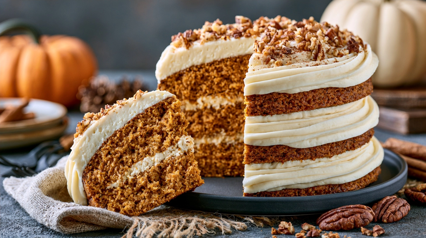 Decadent Pumpkin Layer Cake with Cream Cheese Frosting Recipe 8 Variation 4