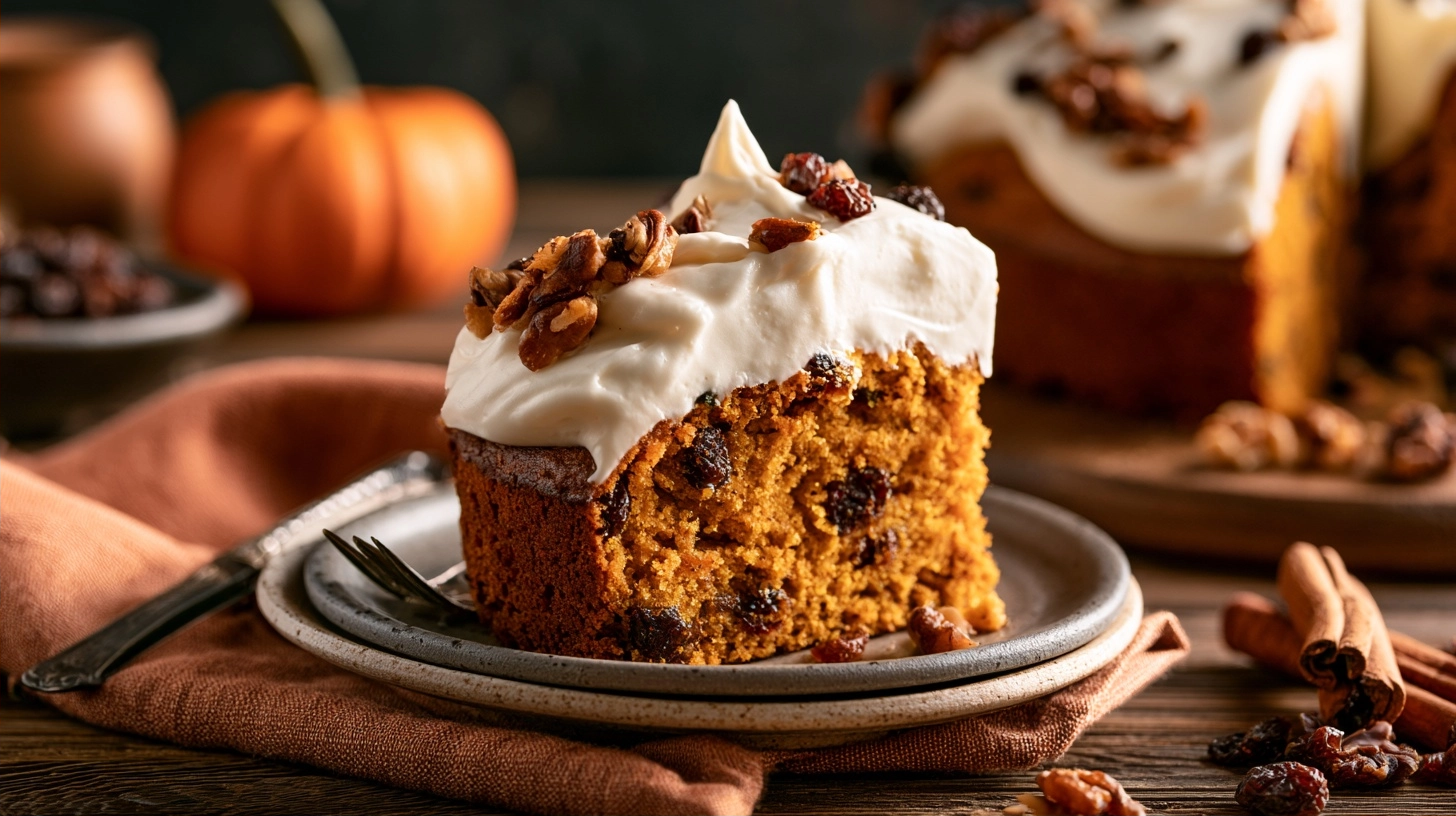 Pumpkin Raisin Cake – Cozy Fall Dessert Everyone Loves 6 Variation 2