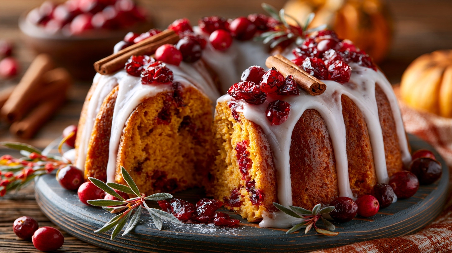 Pumpkin Cranberry Cake Recipe – Easy Fall Celebration Cake 8 Variation 4