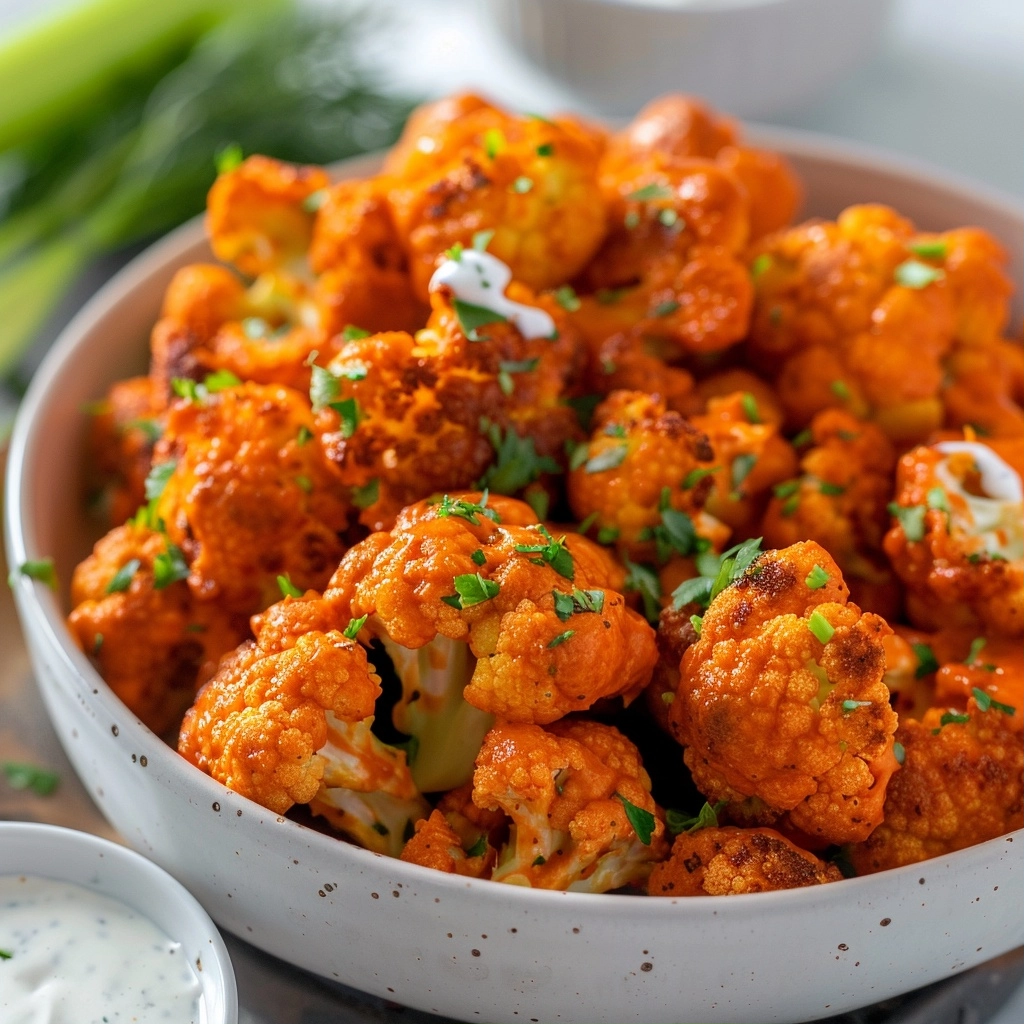 Air Fryer Buffalo Cauliflower Bites Recipe
