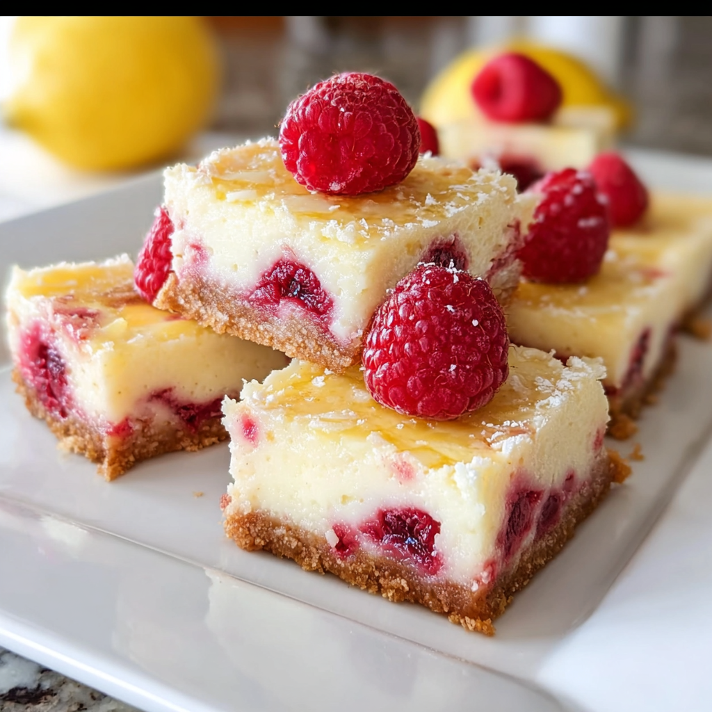 Raspberry Lemon Cheesecake Bars to Liven Your Table